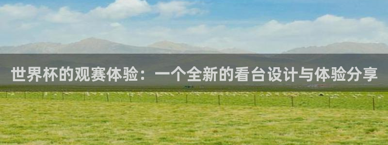 世界杯直播平台:世界杯的观赛体验:一个全新的看台设计与体验分享